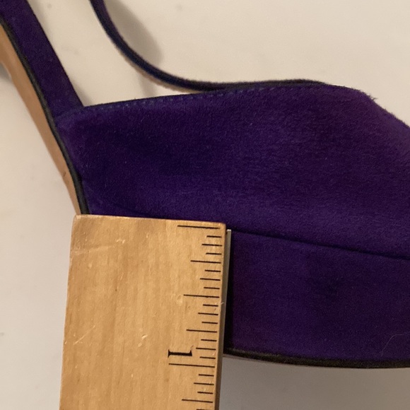 L.K.Bennett T-Strap Suede Platform Sandals - Picture 11 of 16